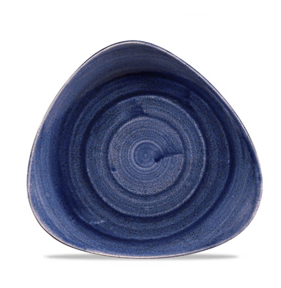 Patina Cobalt Blue Triangle Plate